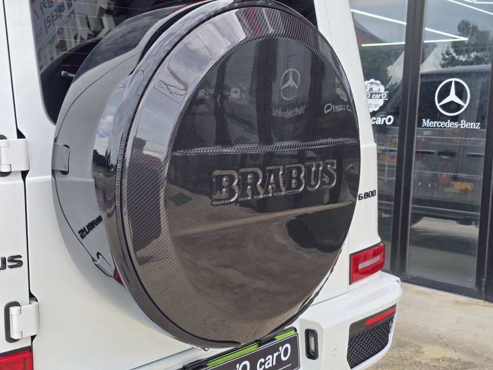 벤츠 g63 브라부스 brabus 바디킷 드라이카본3종, 전동사이드스텝