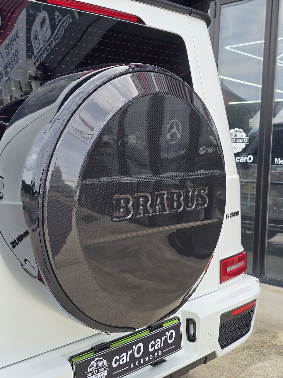 벤츠 g63 브라부스 brabus 바디킷 드라이카본3종, 전동사이드스텝