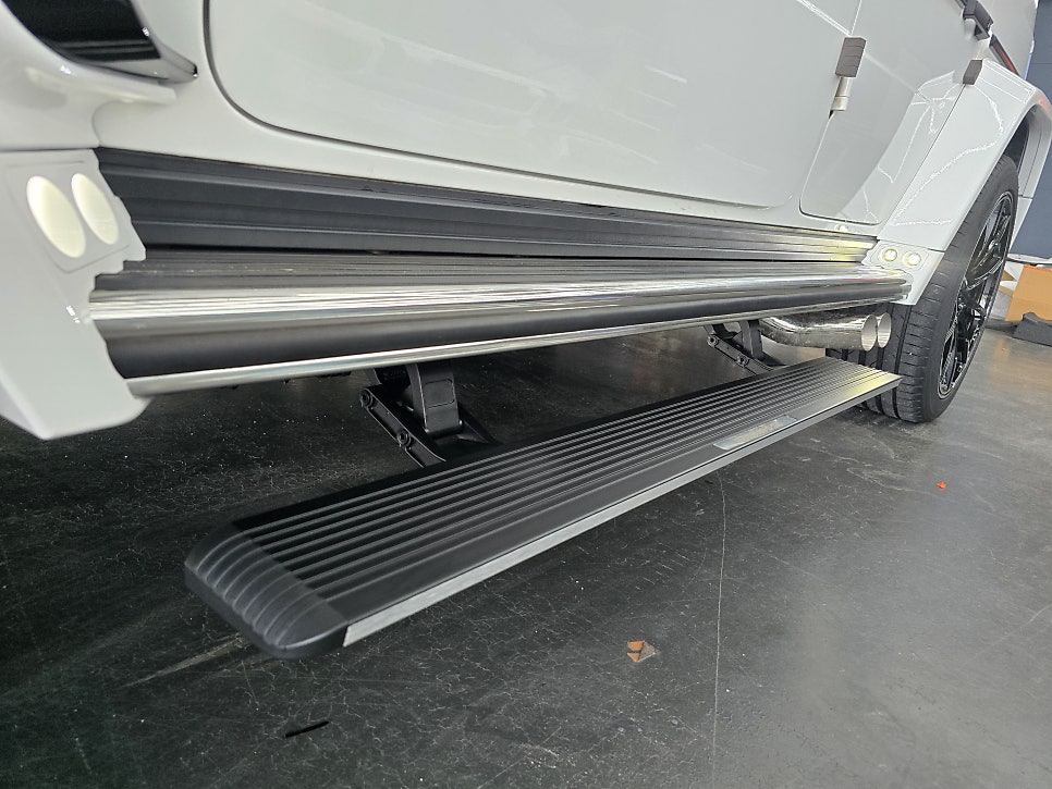 벤츠 g63 브라부스 brabus 바디킷 드라이카본3종, 전동사이드스텝