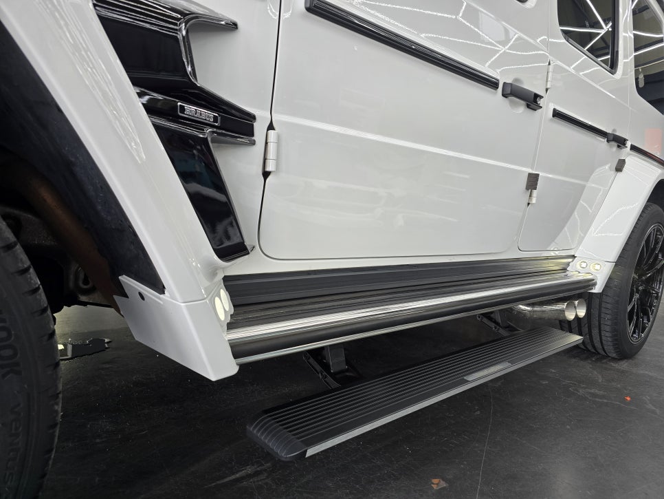 벤츠 g63 브라부스 brabus 바디킷 드라이카본3종, 전동사이드스텝