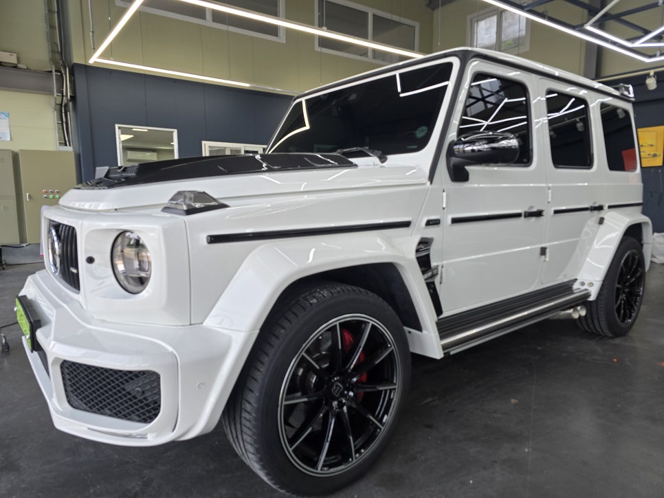 벤츠 g63 브라부스 brabus 바디킷 드라이카본3종, 전동사이드스텝