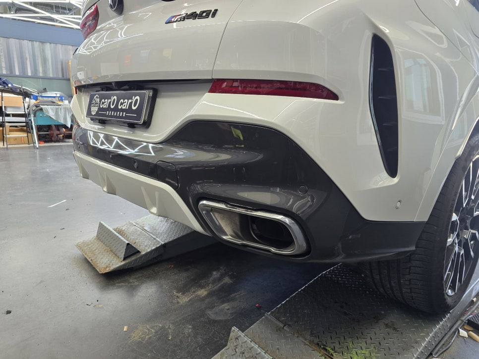 BMW X6 LCI 후기형 - MP 퍼포먼스 머플러팁 블랙