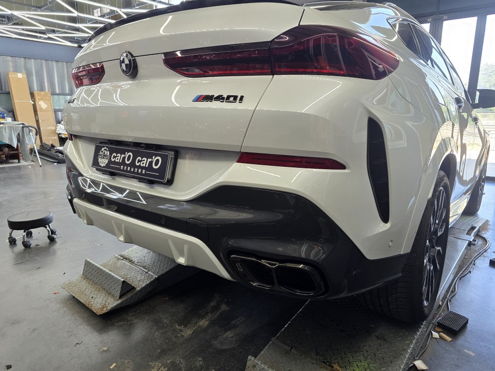 BMW X6 LCI 후기형 - MP 퍼포먼스 머플러팁 블랙