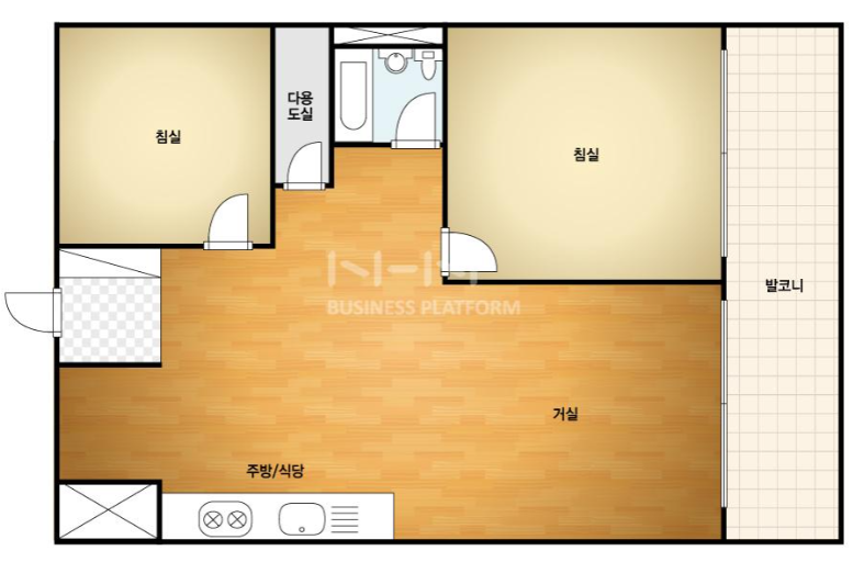 인천 만수동 20평 복도식 아파트 올리모델링, 거실 확장과 냉장고장으로 완성한 화이트 인테리어