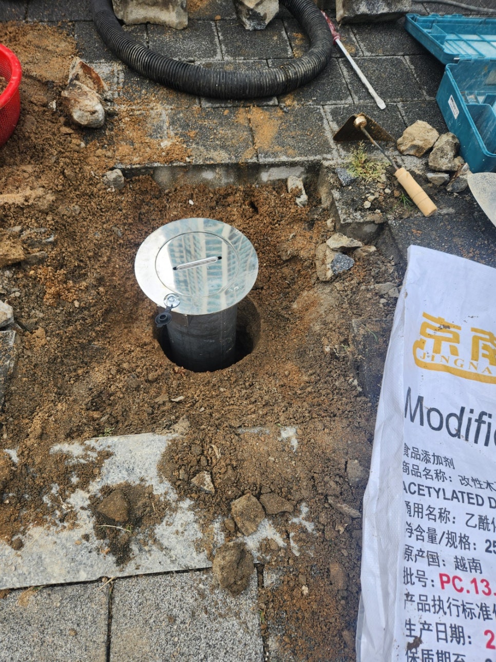 인천 서해구 청라동 볼라드 교체 일자형 설치 후기