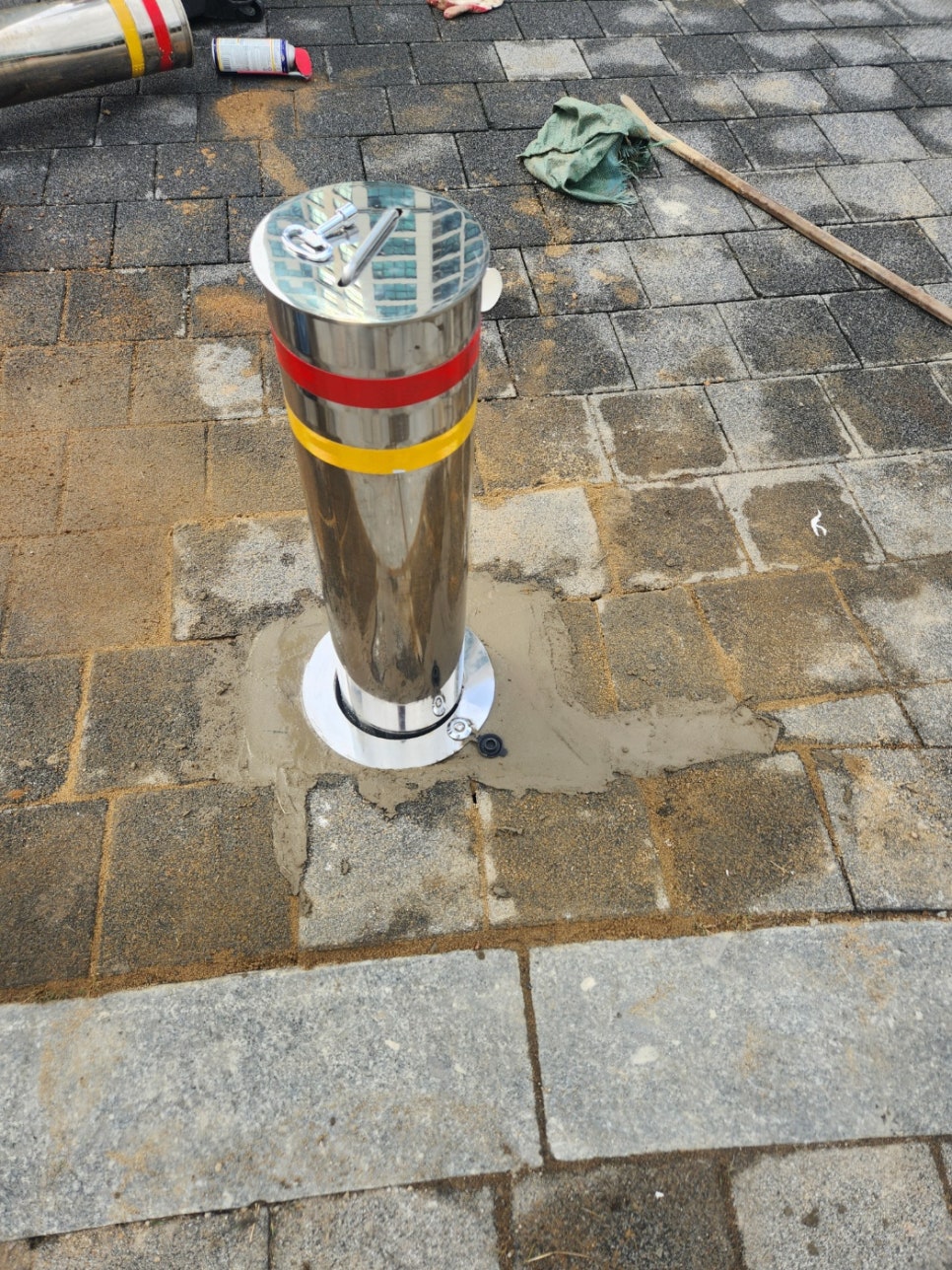 인천 서해구 청라동 볼라드 교체 일자형 설치 후기