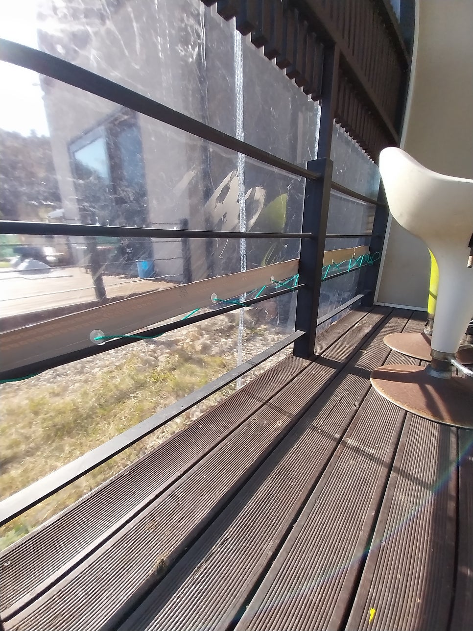 용인 방풍천막 설치 전원주택 테라스 바람막이비닐 시공