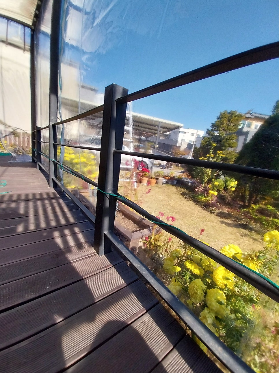 용인 방풍천막 설치 전원주택 테라스 바람막이비닐 시공