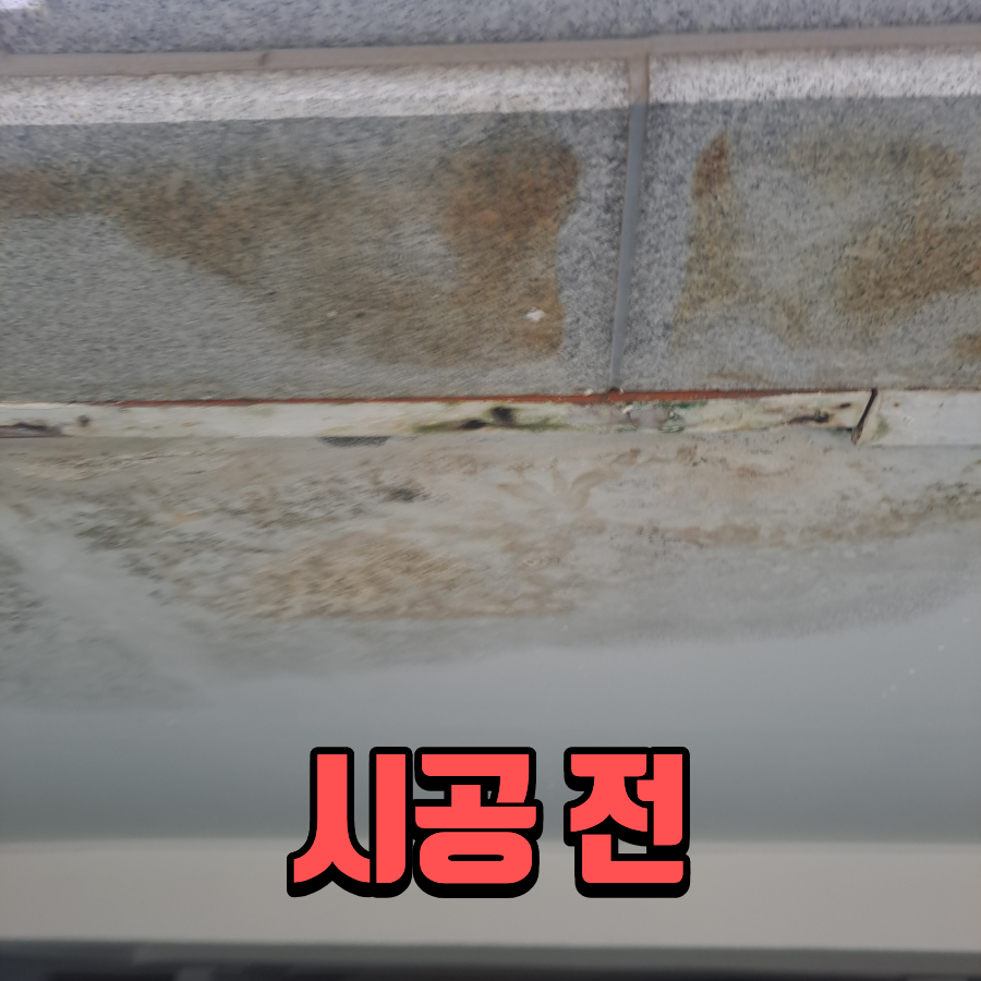 부천 외벽 코킹 빌라 주차장 천장 누수와 백화제거