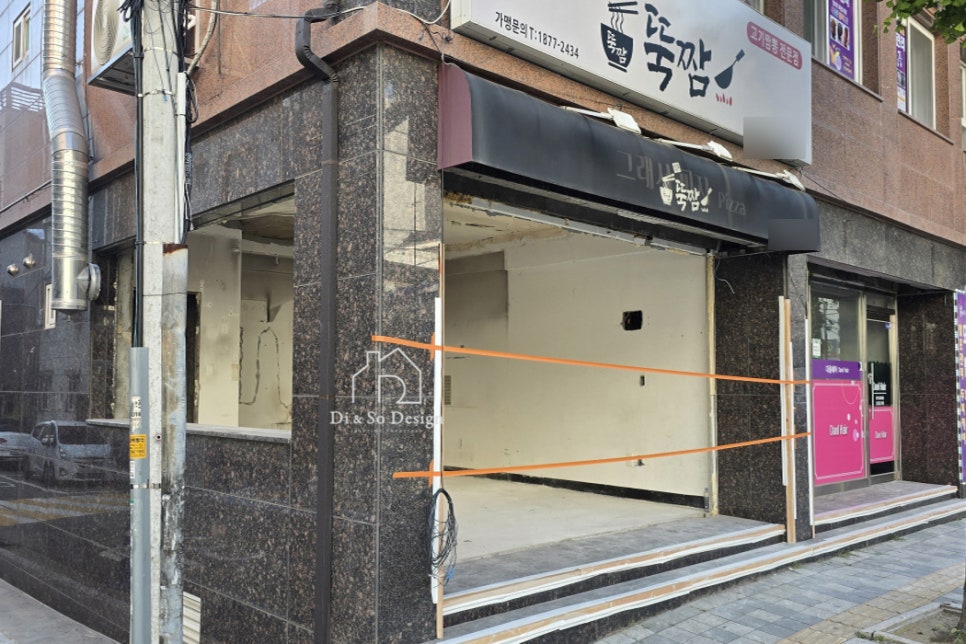 용현동 카페 인테리어 철거 과정｜상가 내부부터 외부 파사드까지