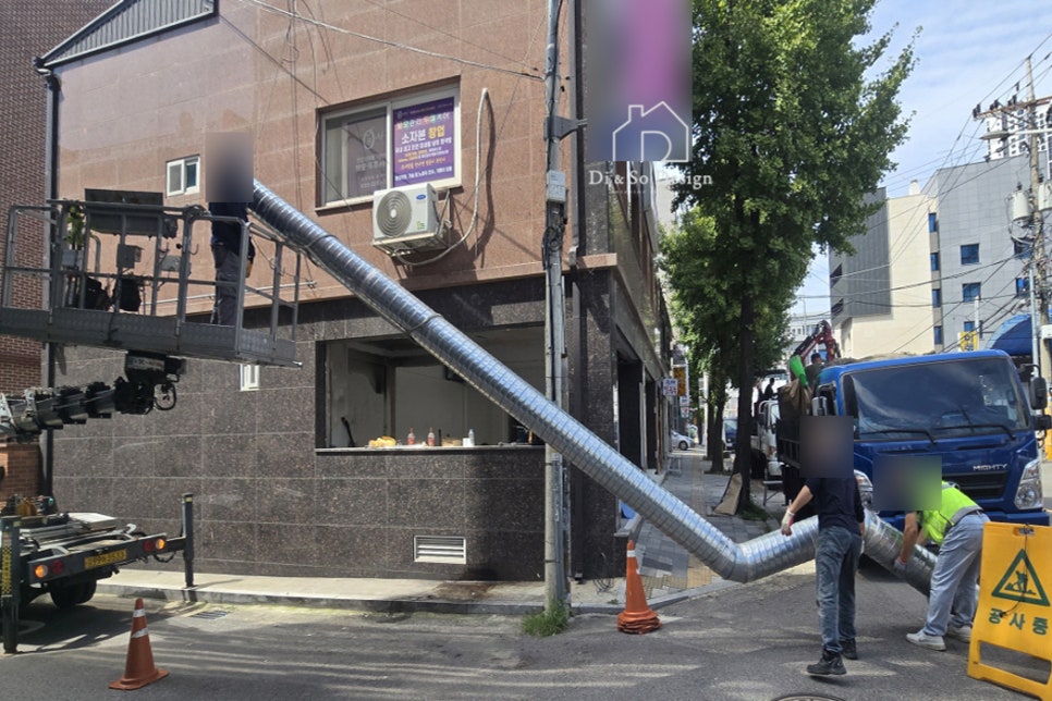 용현동 카페 인테리어 철거 과정｜상가 내부부터 외부 파사드까지