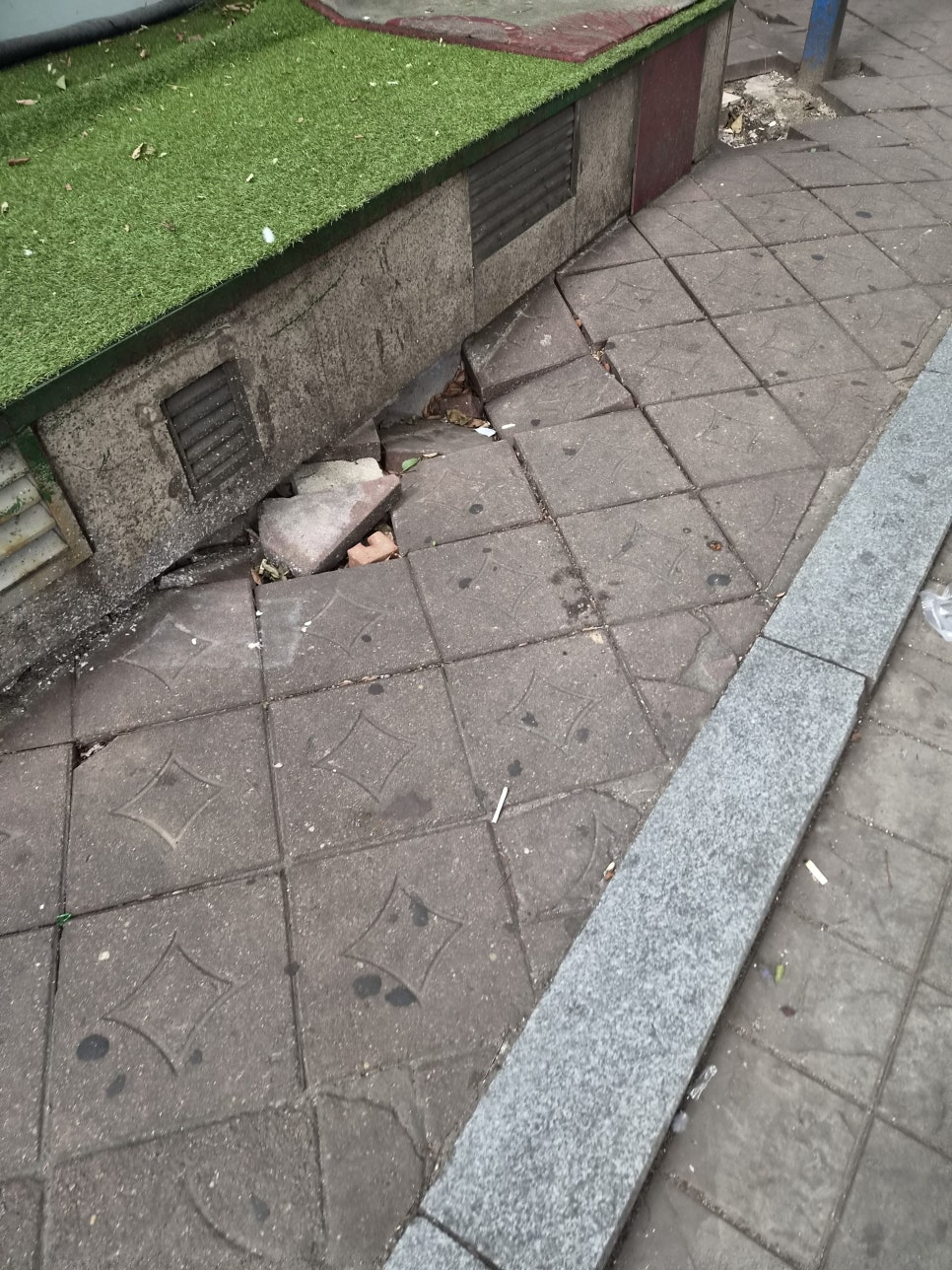 보도블록 교체 사진