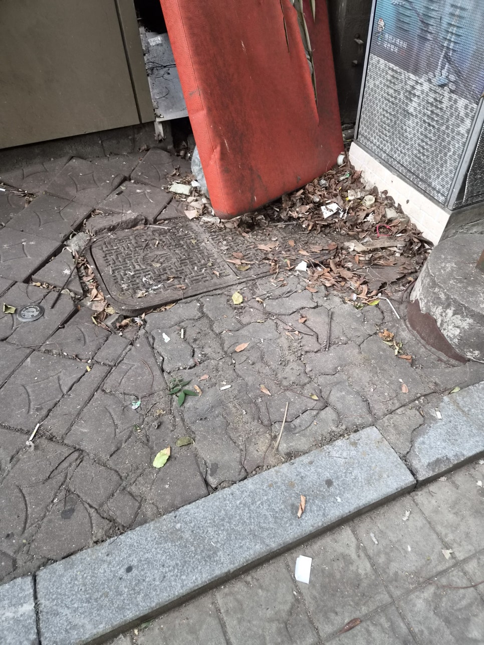 보도블록 교체 사진